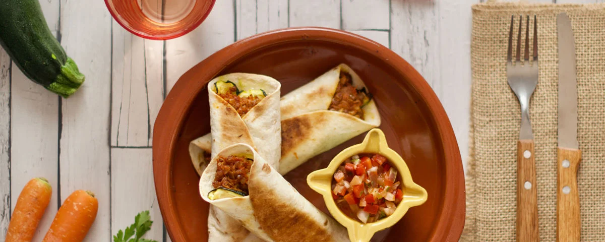 Recipe kit Mexican lentil burritos